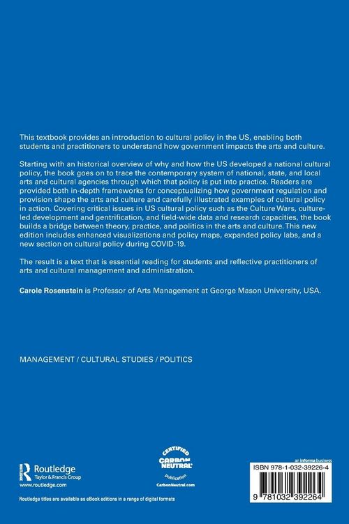 Produktbild: Understanding Cultural Policy
