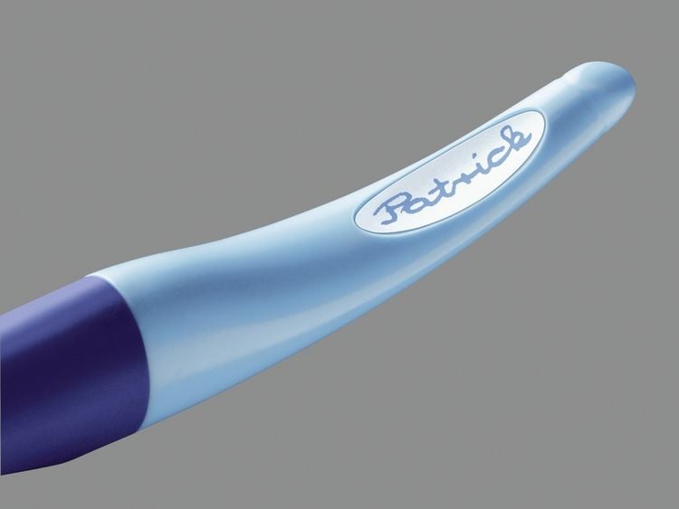 Produktbild: STABILO Tintenroller Rechtshänder - EASYoriginal dunkel-/hellblau - Einzelstift - blau (löschbar) inkl. Patrone