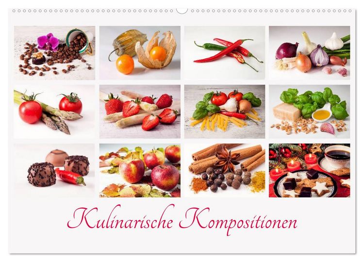 Produktbild: Kulinarische Kompositionen (Wandkalender 2026 DIN A2 quer), CALVENDO Monatskalender