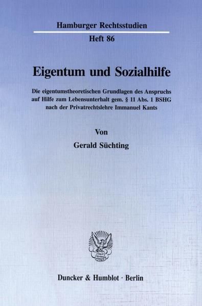Produktbild: Eigentum und Sozialhilfe.