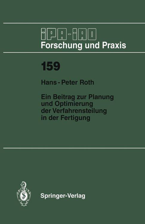 Produktbild: Ein Beitrag zur Planung und Optimierung der Verfahrensteilung in der Fertigung