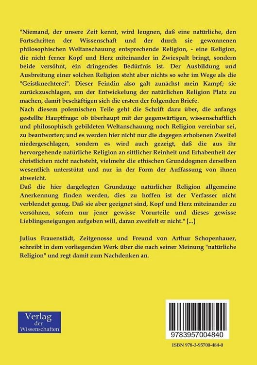 Produktbild: Briefe &uuml;ber nat&uuml;rliche Religion