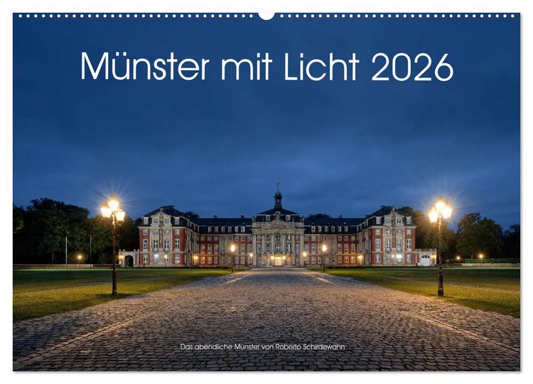Produktbild: M&uuml;nster mit Licht (Wandkalender 2026 DIN A2 quer), CALVENDO Monatskalender