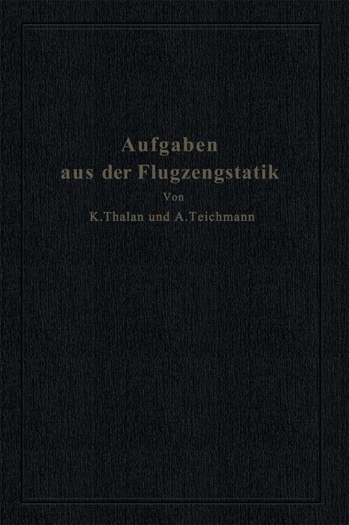 Produktbild: Aufgaben aus der Flugzeugstatik