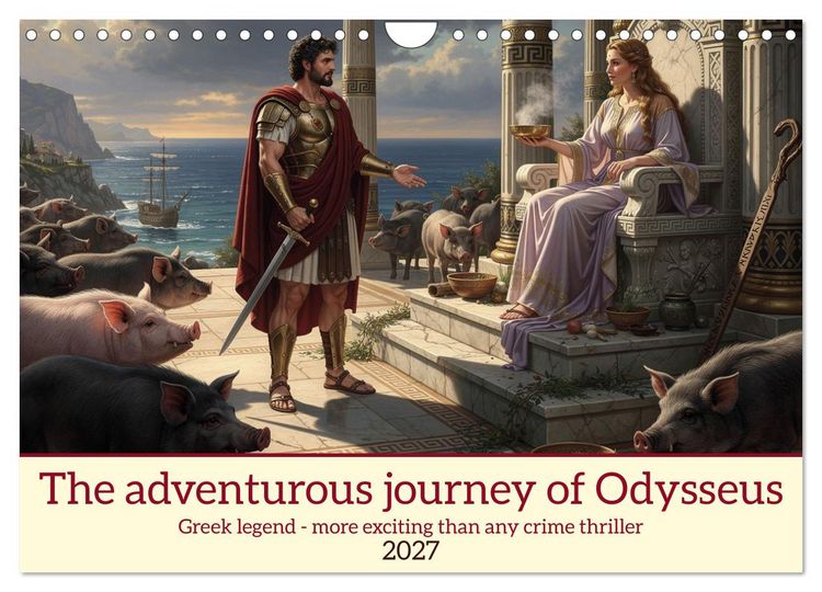 Produktbild: The adventurous journey of Odysseus (Wall Calendar 2027 DIN A4 landscape), CALVENDO 12 Month Wall Calendar