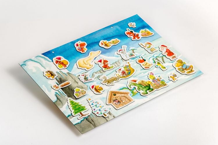 Produktbild: Der kleine Drache Kokosnuss - Magnet-Adventskalender mit 24 verschiedenen Magnet-Motiven