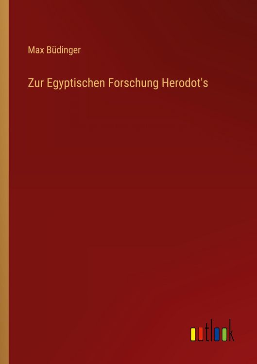Produktbild: Zur Egyptischen Forschung Herodot's