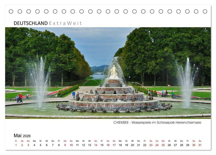 Produktbild: Wei&szlig;blaue Impressionen vom Chiemsee (Tischkalender 2026 DIN A5 quer), CALVENDO Monatskalender