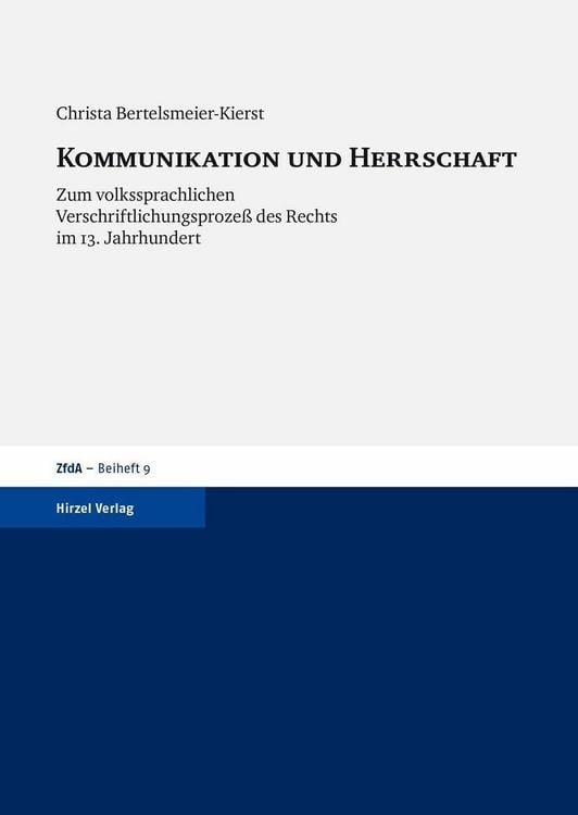 Produktbild: Kommunikation und Herrschaft