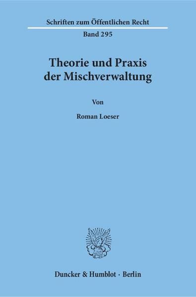 Produktbild: Theorie und Praxis der Mischverwaltung.