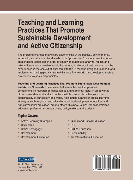 Produktbild: Teaching and Learning Practices That Promote Sustainable Development and Active Citizenship