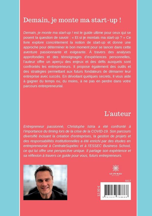 Produktbild: Christophe Istria: Demain, je monte ma start-up !
