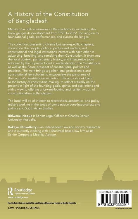 Produktbild: A History of the Constitution of Bangladesh
