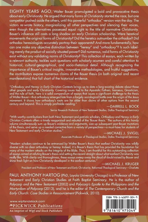 Produktbild: Orthodoxy and Heresy in Early Christian Contexts