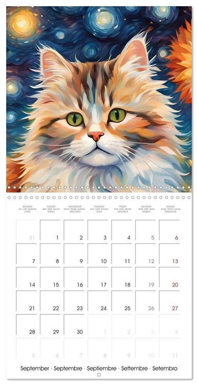 Produktbild: Heiland, S: Chats Impressionnistes (Calendrier mural carr&eacute; 2