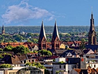 Produktbild: CALVENDO Puzzle Heidelberg-Weststadt - Blick &uuml;ber die Weststadt | 1000 Teile Lege-Gr&ouml;&szlig;e 64x48cm Foto-Puzzle f&uuml;r gl&uuml;ckliche Stunden