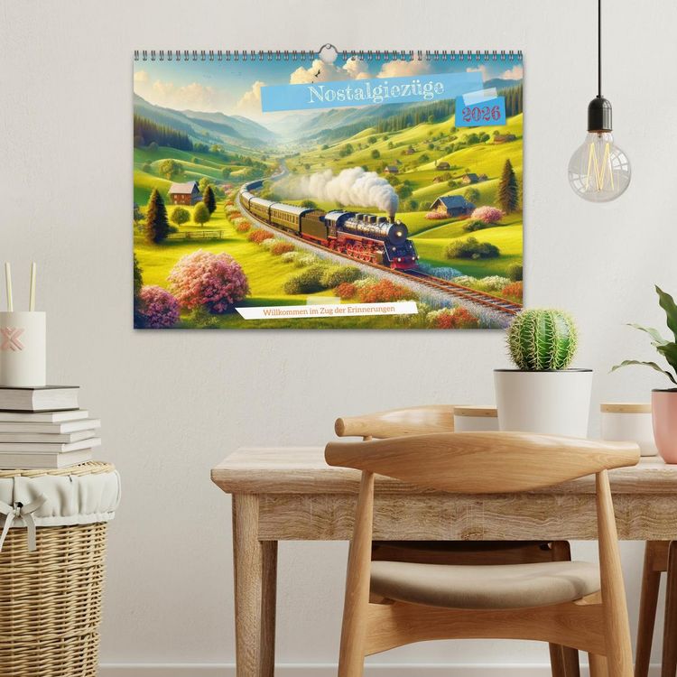 Produktbild: Nostalgiez&uuml;ge (Wandkalender 2026 DIN A3 quer), CALVENDO Monatskalender
