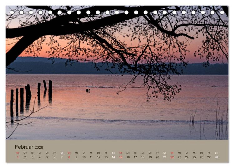 Produktbild: Lichtstimmungen im sch&ouml;nen Schleswig Holstein (Tischkalender 2026 DIN A5 quer), CALVENDO Monatskalender