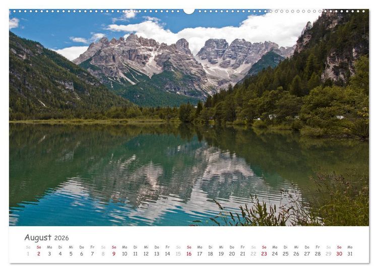 Produktbild: S&uuml;dtirol - Land der Berge und Seen (hochwertiger Premium Wandkalender 2026 DIN A2 quer), Kunstdruck in Hochglanz