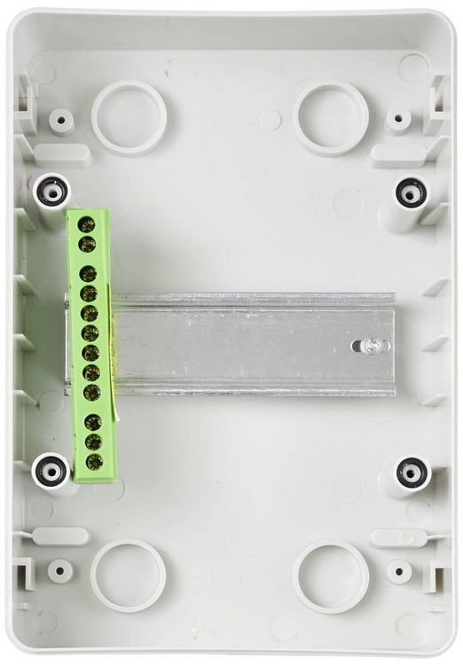 Produktbild: Sygonix SY-5491850 Kleinverteiler Aufputz Anzahl Teilungen = 4 Anzahl Reihen = 1 Inhalt 1St.