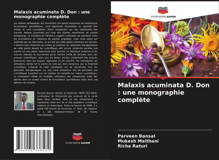 Produktbild: Malaxis acuminata D. Don : une monographie compl&egrave;te