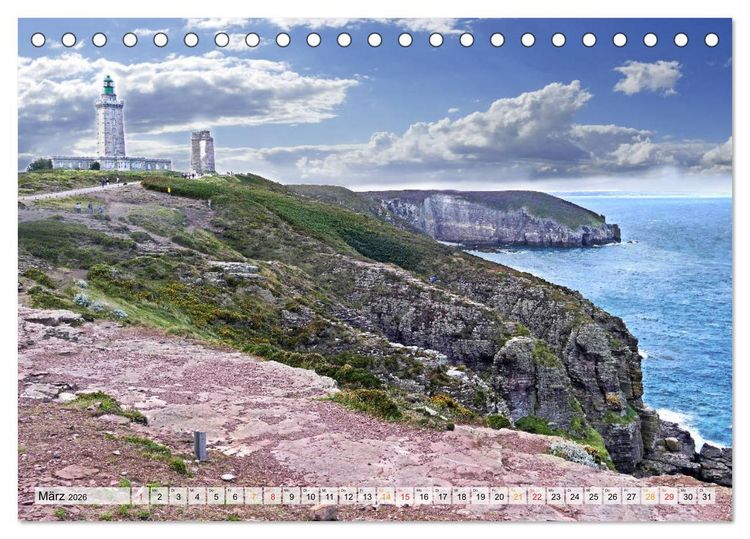 Produktbild: Normandie und Bretagne-faszinierend abwechslungsreich (Tischkalender 2026 DIN A5 quer), CALVENDO Monatskalender