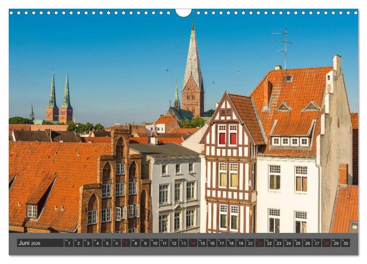 Produktbild: Die Hansestadt L&uuml;beck (Wandkalender 2026 DIN A3 quer), CALVENDO Monatskalender