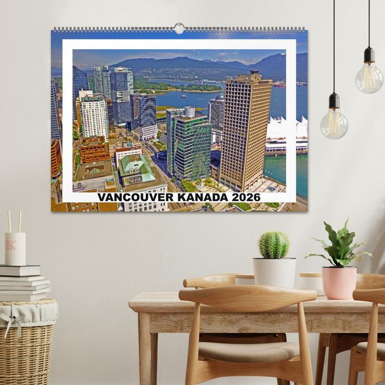 Produktbild: Vancouver Kanada 2026 (Wandkalender 2026 DIN A2 quer), CALVENDO Monatskalender