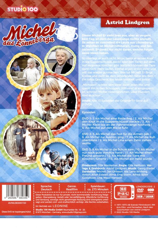 Produktbild: Michel aus L&ouml;nneberga - TV-Serien Komplettbox (Softbox) [3 DVDs]