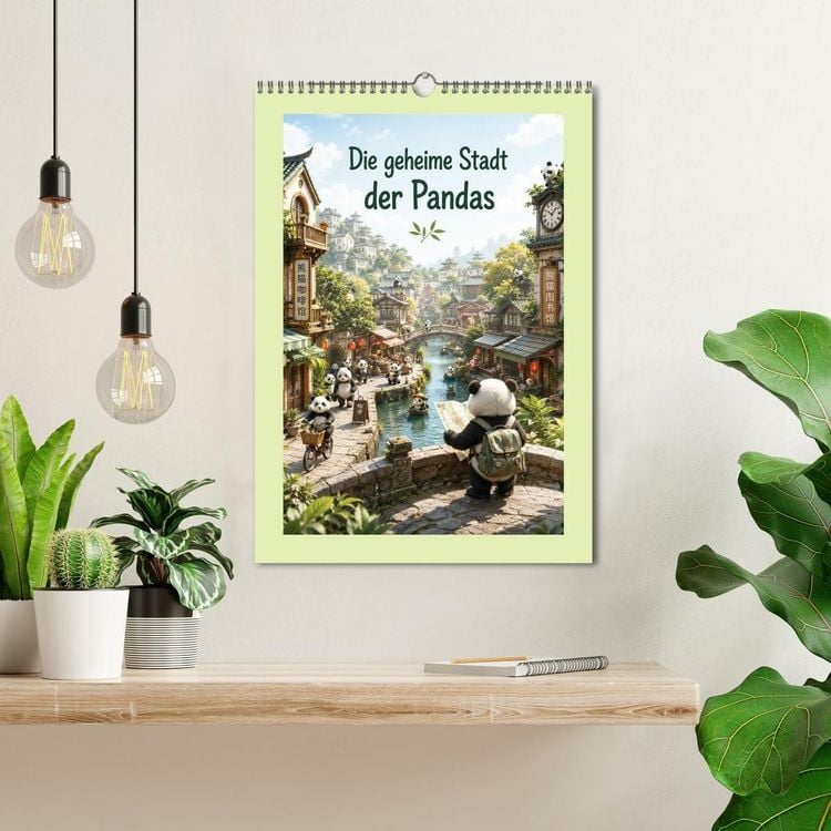Produktbild: Die geheime Stadt der Pandas (Wandkalender 2027 DIN A3 hoch), CALVENDO Monatskalender