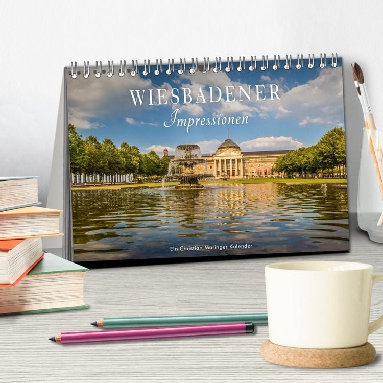 Produktbild: Wiesbadener Impressionen (Tischkalender 2027 DIN A5 quer), CALVENDO Monatskalender