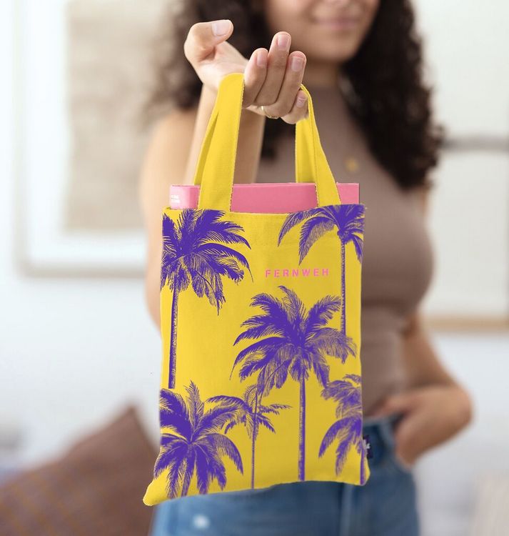Produktbild: Fernweh B&uuml;chertasche Palmen