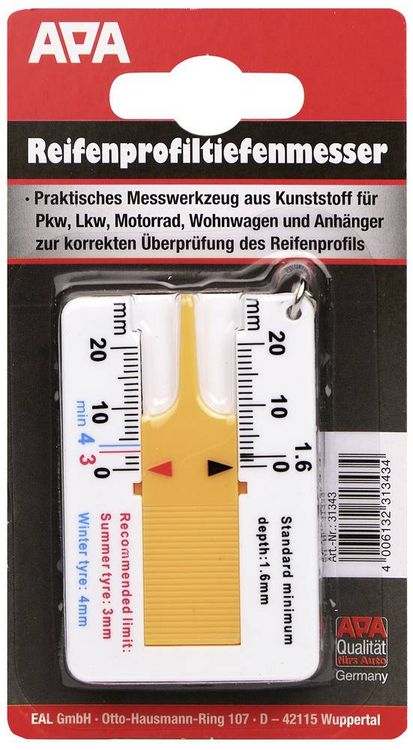Digitale Reifen Profillehre 30mm - Präzises Messwerkzeug Für PKW & LKW Reifen