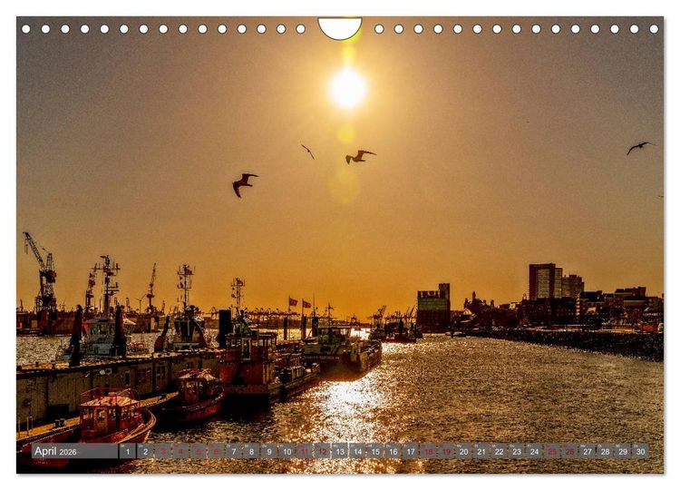 Produktbild: Hamburg City Vibes (Wandkalender 2026 DIN A4 quer), CALVENDO Monatskalender