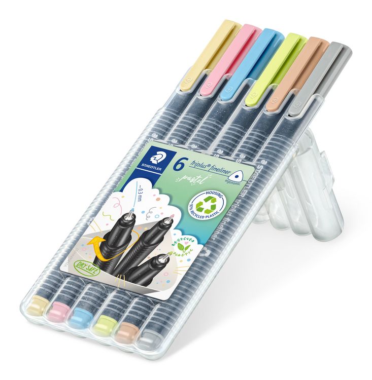 Produktbild: STAEDTLER triplus fineliner 334 Fineliner, 6er Set, 334 SB6 PA