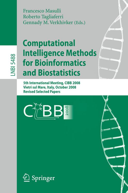Produktbild: Computational Intelligence Methods for Bioinformatics and Biostatistics