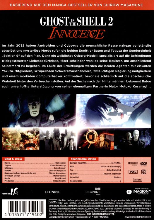 Produktbild: Ghost in the Shell 2 - Innocence