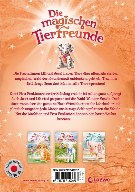Produktbild: Die magischen Tierfreunde (Band 15) - Pina P&uuml;nktchen kommt in die Zauberschule