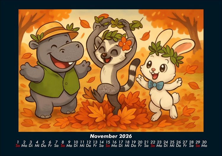 Produktbild: Sash, Lulu & Bouncy - Freunde f&uuml;rs ganze Jahr 2026 Fotokalender DIN A4