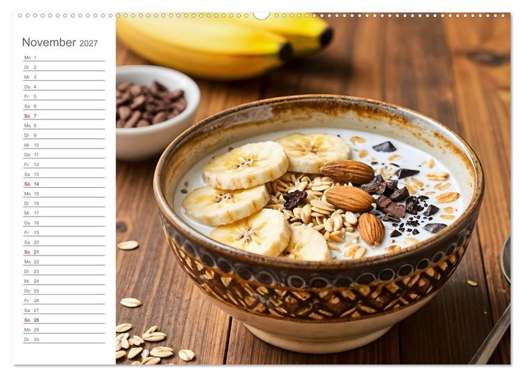 Produktbild: MorgenM&uuml;sli - Ein Jahr voller Farbe und Genuss (hochwertiger Premium Wandkalender 2027 DIN A2 quer), Kunstdruck in Hochglanz