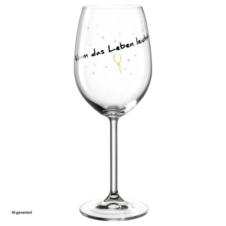 Produktbild: Leonardo Weinglas 460 ml 'Nimm das Leben leicht' PRESENTE