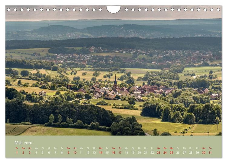 Produktbild: Sch&ouml;ne Aussichten in die Fr&auml;nkische Schweiz (Wandkalender 2026 DIN A4 quer), CALVENDO Monatskalender