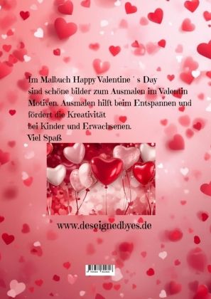Produktbild: Malbuch Happy Valentine&acute;s Day
