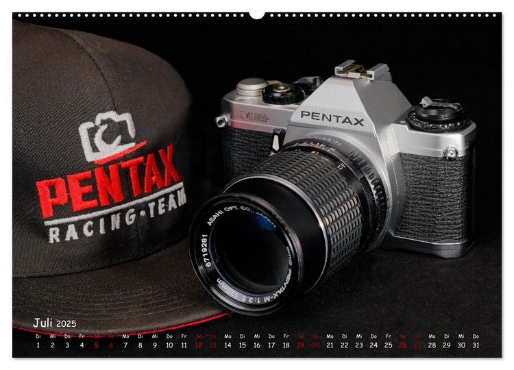 Produktbild: Legend&auml;re Kameras der Marke Pentax (hochwertiger Premium Wandkalender 2025 DIN A2 quer), Kunstdruck in Hochglanz