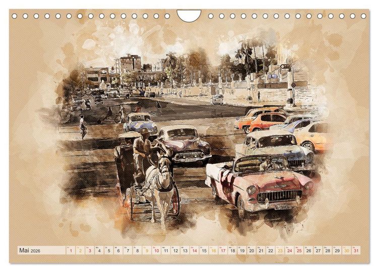 Produktbild: Cuba - Inselstaat in der Karibik (Wandkalender 2026 DIN A4 quer), CALVENDO Monatskalender