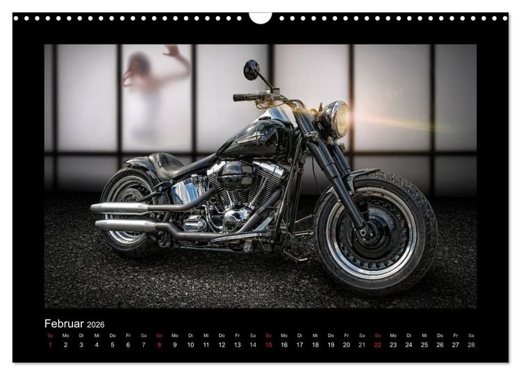 Produktbild: Motorrad-Tr&auml;ume &ndash; Chopper und Custombikes (Wandkalender 2026 DIN A3 quer), CALVENDO Monatskalender