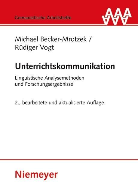 Produktbild: Unterrichtskommunikation