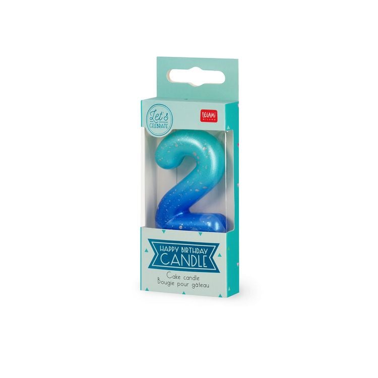 Produktbild: Legami Geburtstagskerze - Happy Birthday  - Blau - 2