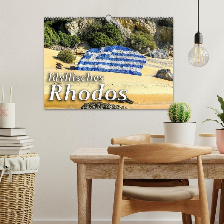 Produktbild: Idyllisches Rhodos (Wandkalender 2026 DIN A3 quer), CALVENDO Monatskalender