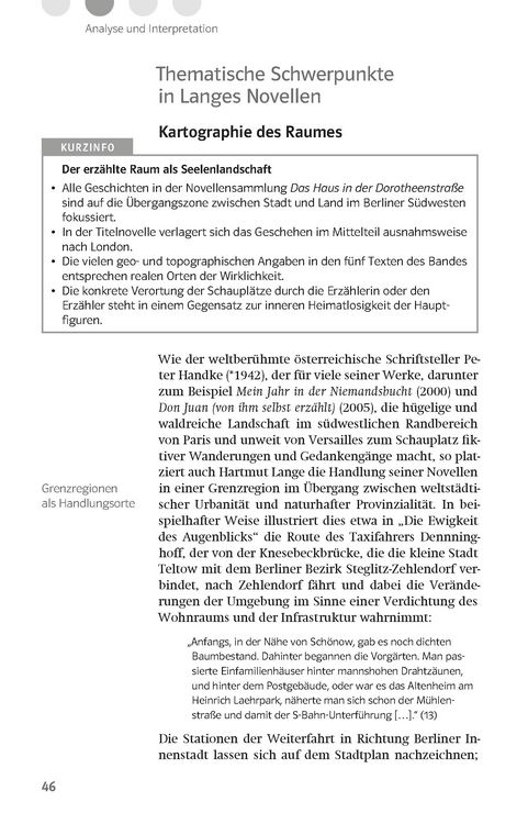 Produktbild: Klett Lekt&uuml;rehilfen Lange, Das Haus in der Dorotheenstra&szlig;e